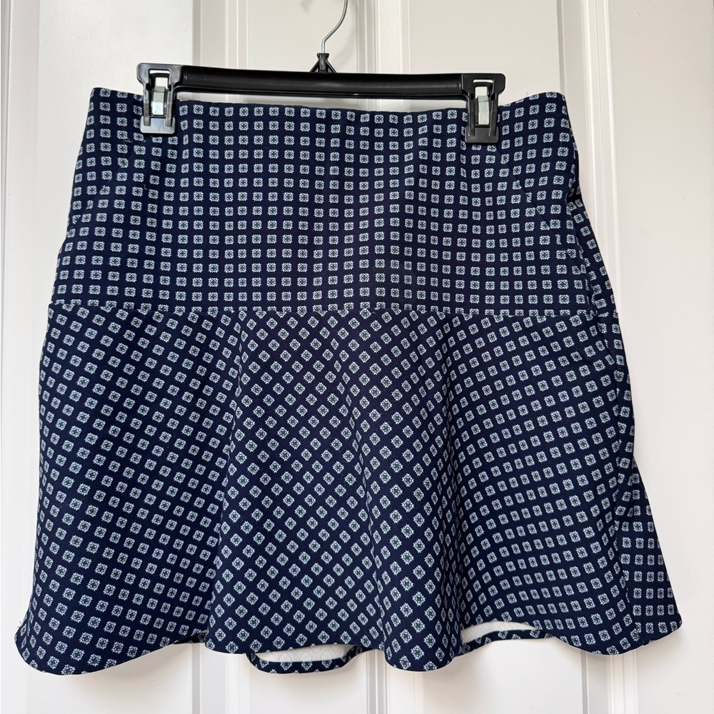 Polo Golf by Ralph Lauren.  Blue geometric skirt.  Like new condition.  Size med